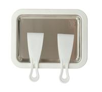 AENZA Ice Rolls - Macchina per gelato con 2 spatole, fai da te, in acciaio inox, per gelato arrotolato fatto in casa, sorbetto, Frozen Yogurt, per aggiungere frutta, noci,