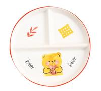 AENZA Piatto Scomparti Ceramica, Piatti Ceramica, Piatto Diviso in Tre per Dieta Adulti, Piatti per Snack, Instalata, Dessert, Piatto Diviso in Tre per Dieta (8 Polici)