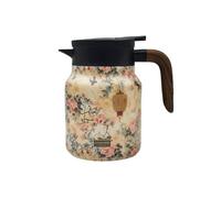 AENZA Tea Pot, Tea ThermosVintage Floral Pattern Tea-Built-in Infusore, separazione tè e acqua, bollitore soffocante, teiera termica in acciaio inox, Hot Stainless Steel Thermal Carafe with Lid for H