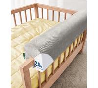 AEOCOO Paracolpi per letto per bambini, misura 0,9 m, protezione paraurti per letti a soppalco e letti a castello, estensione dell'altezza della sponda del letto, anti-urto, grigio
