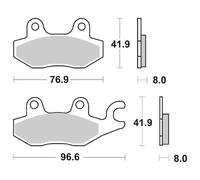 PASTIGLIE FRENO SBS 638 HF KYMCO PEOPLE S IE 250 2007 2011