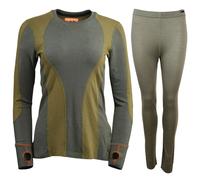 Aeonian il set di biancheria intima da sci TARA/Helios Merino One, donna, verde