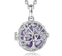 AEONSLOVE Ciondolo Chiama Angeli Gravidanza Albero della Vita Bola Messicana Collana Donna per Gravidanza Richiamo degli Angeli