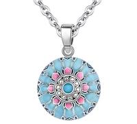 AEONSLOVE Collana Chiama Angeli Gravidanza Richiamo degli Angeli Gravidanza Ciondolo Mamma Incinta Bola Messicana Candela della Vita per Futura Neo Mamma Maternita (verde)