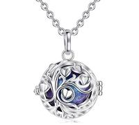 AEONSLOVE Harmony Ball - Collana con ciondolo a forma di angelo, per gravidanza, con ciondolo a forma di albero dell'amore, da donna, regalo per mamma, catena da 76,2 cm e 114,3 cm, 20mm x 38mm