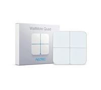Aeotec WallMote Quad, Z-Wave Plus Interruttore a Muro Wireless, Telecomando a 4 Pulsanti, 16 Scene