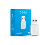 Aeotec Zi-Stick | Zigbee USB Stick per ZHA in Home Assistant, Zigbee2MQTT, Open HAB | IOBROKER | NodeRed | Smart Home Stick, bianco
