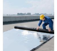 Aeovot Guaina Bituminosa Ardesiata Autoadesiva, Nastro Bituminoso Sigillante Impermeabile, Rotolo Patch di Asfalto per Tetto, Membrana in Alluminio per Riparazioni di Tetti(70x1000 cm/2.30x33 ft)