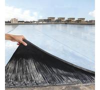 Aeovot Nastro Bituminoso Sigillante Impermeabile, Guaina Bituminosa Autoadesiva - Rotolo Patch di Asfalto Autoadesivo per Tetto, Membrana in Alluminio per Riparazioni Perdite(1x15 m/3.3x49.2 ft)