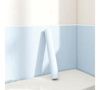 Aeovot Pannello Isolante Termico Adesivo Decorativo Antimuffa per Interni 5mm XPE Schiuma Moderna Carta da Parati Autoadesiva Anti Umidità/Antimuffa/Impermeabile per Soggiorno Camera(Blu,50cmx3m)