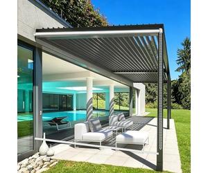 Aeovot Tapparella Avvolgibile PVC Trasparente Impermeabile, Tenda a Rullo per Esterno Tenda Antipioggia Antivento in PVC Plastica per Pergolato Veranda Terrazzo Balcone Giardino Gazebo(120x100 cm)