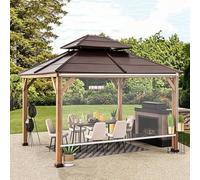 Aeovot Tenda a Rullo PVC Trasparente Impermeabile per Esterno, Tapparella Avvolgibile Tende a Rullo Antipioggia e Antivento per Pergolato Balcone Terrazzo Veranda, Cortina Divisoria(120x240 cm)