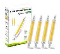 AEPOYU 4 pezzi 10W Lampadina R7S LED 118mm Hightlight, Lampada R7S LED 1000LM, AC 220-240V, R7S Lampadina 10w Equivalente a 100W Lampada Alogena [Classe di Efficienza Energetica A+]