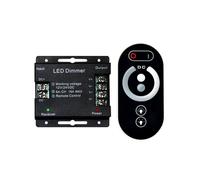 AEPQBGQJ Controller RGB Full Touch a 6 Pulsanti DC12V 24V con Guscio in Ferro e Telecomando, dimmer LED(WM-TC014B-1CH)