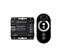 AEPQBGQJ Controller RGB Full Touch a 6 Pulsanti DC12V 24V con Guscio in Ferro e Telecomando, dimmer LED(WM-TC014B-1CH)