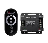 AEPQBGQJ Luce LED Touch con Telecomando DC12V-24V 18A PWM con dimmer e Telecomando Scorrevole Regolabile, luminosità Regolabile