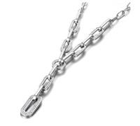 AEQEHVC Collana con ciondolo geometrico hip hop/rock, da donna, alla moda, da indossare tutti i giorni, adjustable, Zirconia cubica