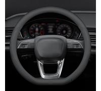 AEQTUDCB Coprivolante per Auto in Pelle, per Fiat 600 2005-2024, Protezione Custodia Volante Auto Cover, Antiscivolo Traspirante,Style 2-Type D