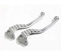 AER MOTO SPARE PARTS COPPIA LEVE FRENO FRIZIONE SAGOMATE CROMATE RACING COMPATIBILE CON VESPA 125 150 200 PX FRENI A TAMBURO