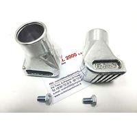 AER MOTO SPARE PARTS COPPIA PIEDINI SCARPETTE ALLUMINIO CROMATE COMPATIBILE CON VESPA PX 125 150 200 TUTTE LML STAR 125 150 151 200