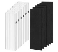 Aera-Max 100 True HEPA filtro di ricambio compatibile con Fellowes Aera-Max 90 100 DX5 DB5 Air Puri-fiers True HEPA filtro aria, parte # 9287001 9324001, 6x H13 True HEPA e 6 pre-filtri a carbone (6)