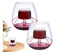 Aerante Wine Glass - Set Di Bicchieri Da Stiro, Calice Inferiore | Elegante Bevanda Che Serve La Collezione Di Bevande, Un Unico Decanter Di Vini Trasparente Con Elegante Gambo Per Intrattenime
