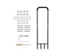 Aeratore da giardino, manico antiscivolo regolabile anti-intasamento, aeratore manuale per prato, per uomini, donne, adulti, giardinieri, casa, giardino, cortile, paesaggio, suolo, erba, cura del