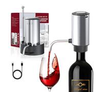 Aeratore elettrico per vino, decanter per vino, versatore aeratore, erogatore automatico per vino con base, modalità quantità fissa e Hold-to-Pour per gli amanti del vino