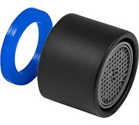 Aeratore Femmina per Rubinetti Cucina, Bagno, Lavello, Lavandino, Bidet e Vasca, Ottone Nero, Misura M22x1, 1 pezzo