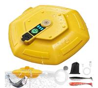 Aeratore impermeabile IPX7 per laghetto galleggiante, ricaricabile, pompa ad aria portatile ultra silenziosa, per pesci vivi, acquari, pesca, viaggi, trasporto esche vive (1 set)