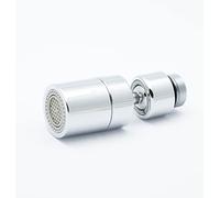 Aeratore in metallo compatibile con rubinetti IKEA M18.5. 2 modalità/getti. Girevole a 360 gradi e inclinazione a 80°. Filtro integrato. BLUMKRAFT