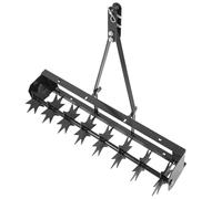 Aeratore manuale per prato con punte a penetrazione profonda e denti in acciaio zincato per giardini, prati e fattorie