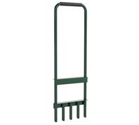 Aeratore manuale per prato Outsunny con 5 punte cave e manico antiscivolo, attrezzo per la foratura del prato, ideale per la cura di giardini e cortili, verde scuro