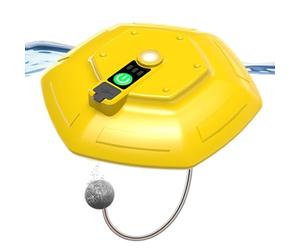 Aeratore per esche vive, in ABS, 15,5 x 14,5 x 6 cm, galleggiante, impermeabile, silenzioso, silenzioso, aeratore per acquario, pescatori, stagni di acqua salata, barca, campeggio