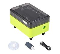 Aeratore per Pesci, Pompa per Esca Ricaricabile, Aeratore per Pesci per Viaggi all'aperto, Gorgogliatore di Ossigeno Trasparente, Strumento per Pompa d'Aria Portatile, Accessorio per Acquario Compatto