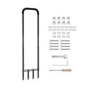 Aeratore per Prato Manuale,Impugnatura Regolabile Antiscivolo e Antintasamento | Aeratore per Terreno Regolabile con Chiave | per Uomo Donna Principianti Giardino Cortile Terreno Manutenzione