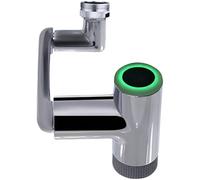 Aeratore per rubinetto del bagno, braccio meccanico illuminato con display della temperatura, prolunga in metallo cromato, facile da installare