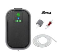 Aeratore Ricaricabile - ABS 11.3x7.2x4,3 Cm, Pompa Aria Esterna con Batteria 2000 MAh, Lunghezza Di Esecuzione, Portatile, Serbatoio Esche | Aeratore Secchio Da All'aperto