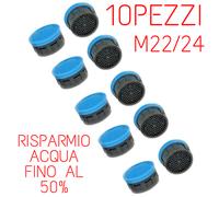 Aeratore Rompigetto Cartuccia 10PZ Filtro Anticalcare Rubinetto M22/M24, 13.5 l