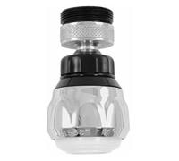 Schläfer 21060010 | Aeratore Universale Multigetto Rompigetto Rubinetto con Snodo Maschio/Femmina M22 e M24 Risparmio d'Acqua per Miscelatore Cucina o Lavanderia 2 Getti in Abs, M22x1/M24x1 Cromo.