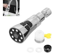 Aeratore Rubinetto Cucina 720°, 3 Modalità, con Filtro Acciaio Inossidabile 316, Guarnizione, Interfaccia Universale, Doccetta Doccino per Lavandino, Adattatore Prolunga Rompigetto per Rubinetti