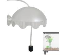 Aeratore silenzioso per acquari - Elimina i da spruzzi senza sforzo, parabolle in acrilico trasparente, diffusore di ossigeno a nanopori + tubo | Kit di aerazione impermeabile per acquari domest