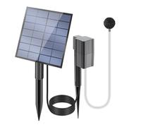 Aeratore solare per laghetti, pompa portatile ad energia solare per laghetti, silenzioso, pompa ad aria solare resistente alle intemperie per laghetti, ossigenatore regolabile per acquari