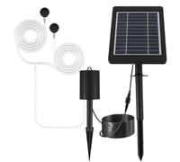 Aeratore solare per laghetto aeratore per pompa d'aria per laghetto da 4 W aeratore per esterni con pietre a bolle d'aria per tubi pompa solare per acqua regolabile a 3 modalità per aeratori per laghe