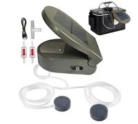 Aeratore solare per laghetto, batteria da 2600 mAh, ricaricabile tramite USB, per acquario, pesca, cortile, idroponico, conservazione di frutti di mare