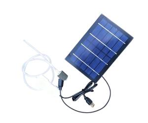Aeratore solare per laghetto: mini pompa a bolle solare USB, pompa di ossigeno silenziosa con durata della batteria di 72 ore, aeratore per laghetto da giardino e acquario, per acquario, campeggio