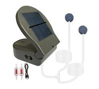 Aeratore solare per laghetto, portatile, 3 modalità, clip posteriore, batteria da 2600 mAh, pompa per ossigeno solare, per acquario, pesca, cortile, sistema idroponico, conservazione di frutti di mare