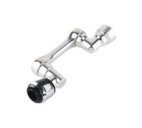 Aeratore universale for rubinetto girevole da 1080 gradi, prolunga for filtro antispruzzo in plastica, ugello for gorgogliatore, 2 modalità, braccio robotico(TYPED)