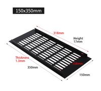 Aeratore Ventilazione Cover Alluminio Computer Armadietto Griglia Multiuso