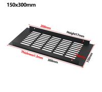 Aeratore Ventilazione Cover Alluminio Computer Armadietto Griglia Rettangolare